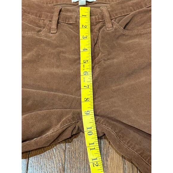 FRAME Denim Brown Velvet High Waist Skinny Pants Sz 26 Designer Luxury - Picture 10 of 14